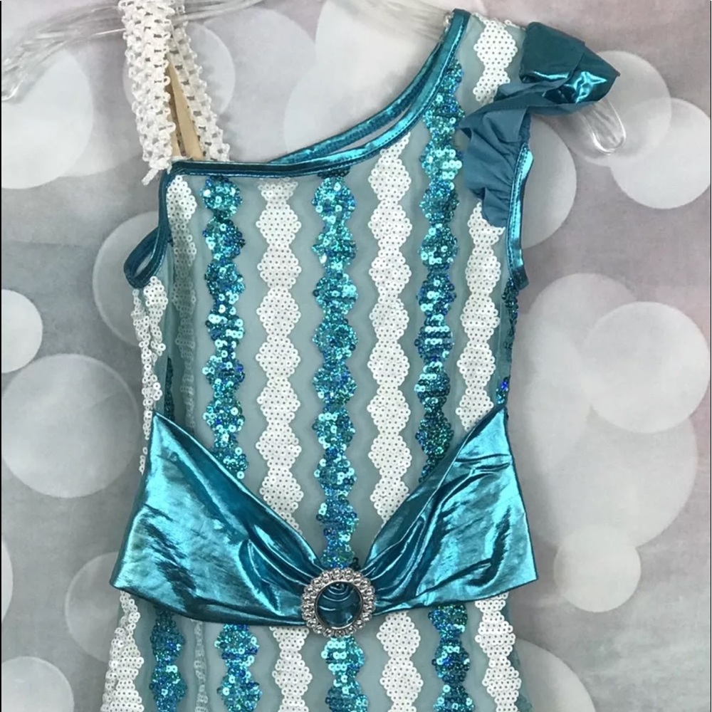 Weissman dance‎ costume Sequin Jazz Sz m